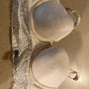 Cream colored bra